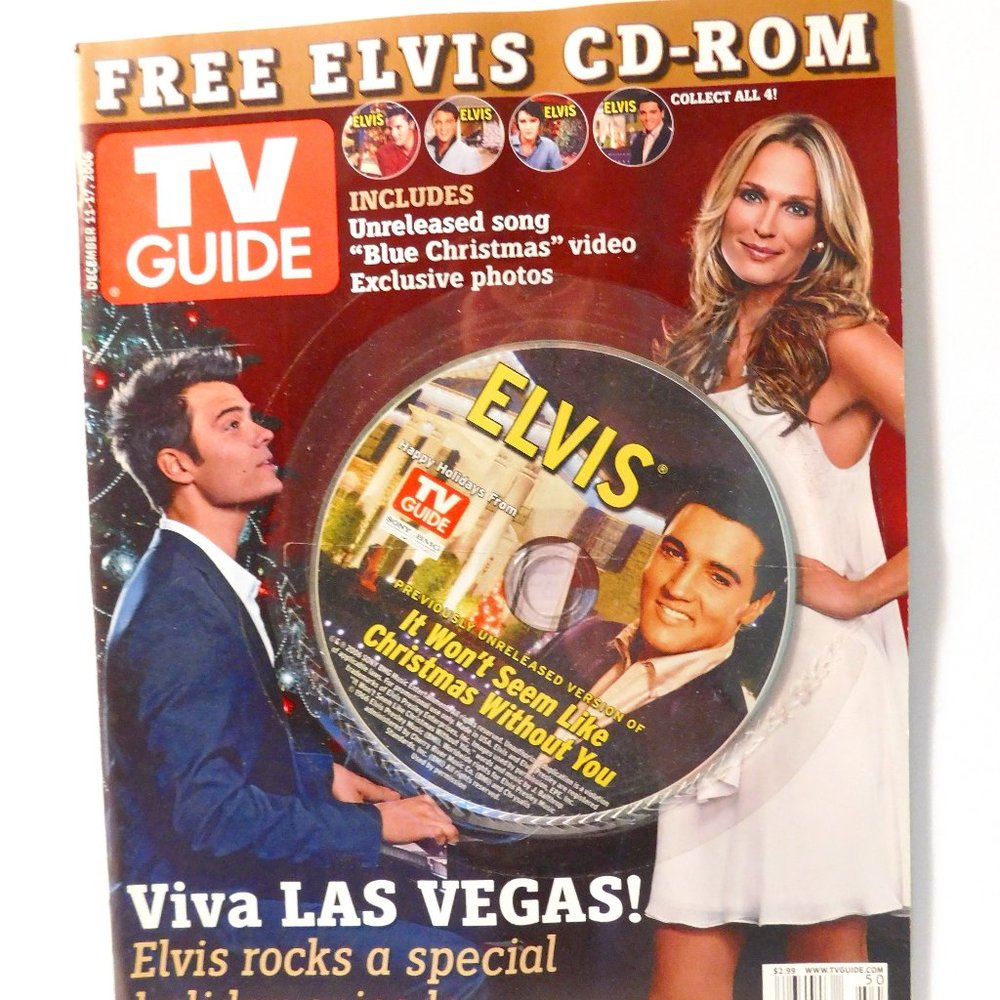 TV Guide Viva Las Vegas! With Elvis Presley CD December 11-17 2006